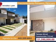 CASA EN VENTA EN FRACCIONAMIENTO PRIMAVERA, PATZCUARO