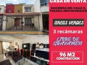 Casa en Venta en Hacienda del Valle II, Toluca Estado de...