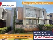CASA EN VENTA EN PASEO DE LAS ORUGAS ALTOZANO, MORELIA