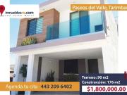 CASA EN VENTA EN PASEOS DEL VALLE, TARIMBARO