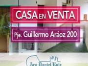 Casa en Venta en Pje. Guillermo Aráoz 200