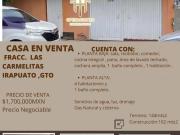 CASA EN VENTA FRACCIONAMIENTO LAS CARMELITAS, IRAPUATO, GTO