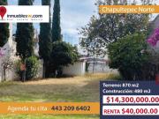 CASA EN VENTA Y EN RENTA EN CHAPULTEPEC NORTE, MORELIA