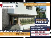 CASA EN VENTA Y EN RENTA EN CLUB Y DENTRO DEL CAMPO DE...