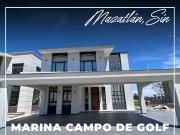 CASA EN VENTA Y RENTA EN CAMPO DE GOLF MARINA MAZATLÁN...