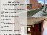 Casa Esquinera En Venta, Proyecto Manzanares, Sector 7...