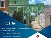 CASA HABITACIÓN Y ESTACIONAMIENTO PÚBLICO EN VENTA, COL...