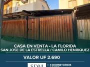 CASA LA FLORIDA, PASAJE TRANQUILO A METROS DE AVENIDA