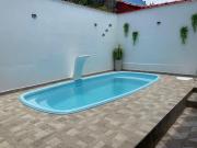 Casa lado praia, no Balneário Gaivota em Itanhaém