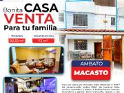 Casa Macasto, Urbanización Valle hermoso 3, Ambato, Ecuador