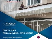 CASA MUY AMPLIA EN VENTA EN FRACC. SAN ANGEL, TEPIC, NAY. F