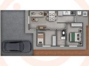 Casa no condomínio Aquarela para venda com 2 quartos, 55m²
