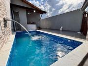 Casa nova com piscina com 2 quartos, aceitando...