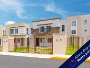 casa nueva de 2 recámaras y medio baño en renta con...