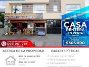 CASA RENTERA EN VENTA CERCA A C.C LAGUNA MALL