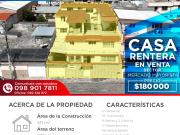 CASA RENTERA EN VENTA SECTOR MERCADO MAYORISTA