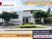 CASA RESIDENCIAL EN VENTA EN EL CLUB Y DENTRO DEL CAMPO...
