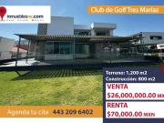 CASA RESIDENCIAL EN VENTA/RENTA EN CLUB Y DENTRO DEL...