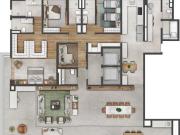 CASA SABIÁ MOEMA APTOS. DE 317 m², 3 SUÍTES, 4 VAGAS DE...