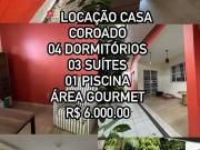 Casa / Sobrado para Locação em Manaus/AM Aleixo 4 Quartos