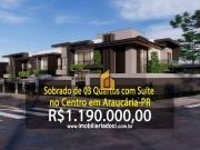 Casa / Sobrado para Venda em Araucária/PR Centro 3 Quartos