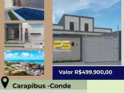 Casa / Sobrado para Venda em Conde/PB Carapibus 3 Quartos