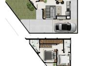 Casa / Sobrado para Venda em Palhoça/SC Bela Vista 2 Quartos