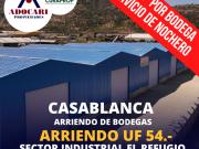 CASABLANCA ARRIENDO DE BODEGAS SECTOR INDUSTRIAL