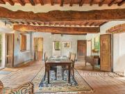 Casale del 1800 in borgo con terreno, Castelmuzio Siena...