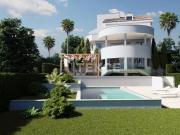 Casas con vistas al mar y piscina exterior e interior en...