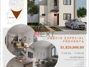 CASAS EN DESARROLLO EN PRIVADA AL SURESTE 2 PLANTAS y...