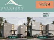 Casas en Pre Venta Modelo Sauce Valle 4 Altozano