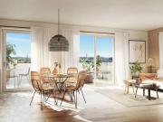 Castelnau le Lez écoquartier en face du parc de Verchant