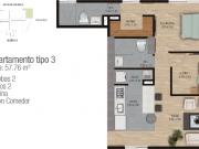 Cesión de Derechos Apartamento en el Retiro, 57 m²