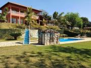 Chácara formada com lago, piscina e campo de futebol,...