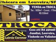 Chácara Venda em Louveira, 1659m² Ter Constr. 170m² R$...