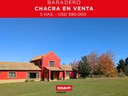 Chacra en Baradero en venta con casa amoblada y equipada