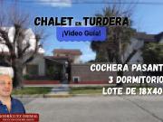 Chalet en Turdera con 3 dormitorios y un lote de 18 x 40...