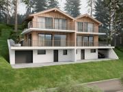 Chalet mitoyen contemporain sur plan 5,5 pièces à...