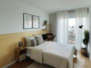 Chambre cosy de 13 m² avec balcon à louer en coliv