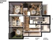 Chambre raffinée de 13m² proche Paris KRB7