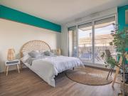 Chambre reposante de 14 m² à Bordeaux