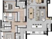 Champagnat 3 suites 3 vagas 165,85 m² Promocional