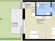 Charmante 1 Zimmerwohnung mit eigener Terrasse und...