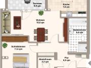 Charmante 2 Raum Dachgeschosswohnung mit Balkon und...