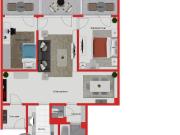 Charmante 3 Zimmer Wohnung mit 2 geschlossenen und einer...