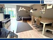 Charmante Gartenwohnung mit Kamin & moderner Einbauküche
