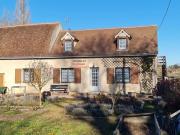 Charmante maison, vue, terrain, belle charpente