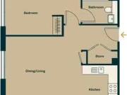 Deal! 1 BA 1 bedroom flat for rent in The Goodsyard, B18