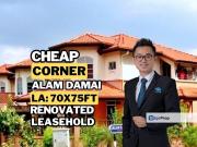 CHEAP 2 sty C O R N E R Alam Damai renovated & extended